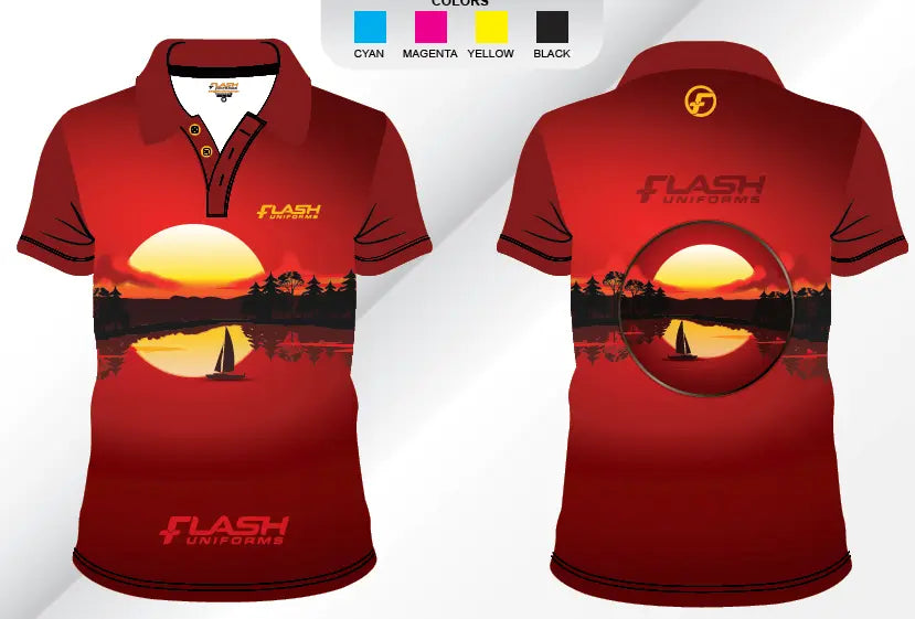 Custom Sublimated Camping Polo Shirt SP35  Sublimation